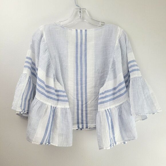 BP ruffled bell sleeve peasant blouse - Picture 7 of 7